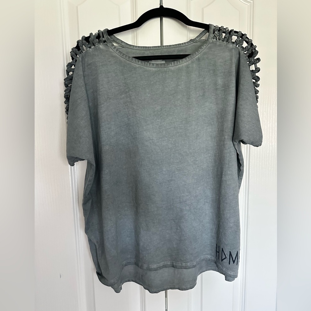 Harley-Davidson Charcoal Short Sleeve Top